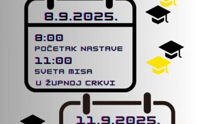 Početak nastave u školskoj godini 2025./2026.