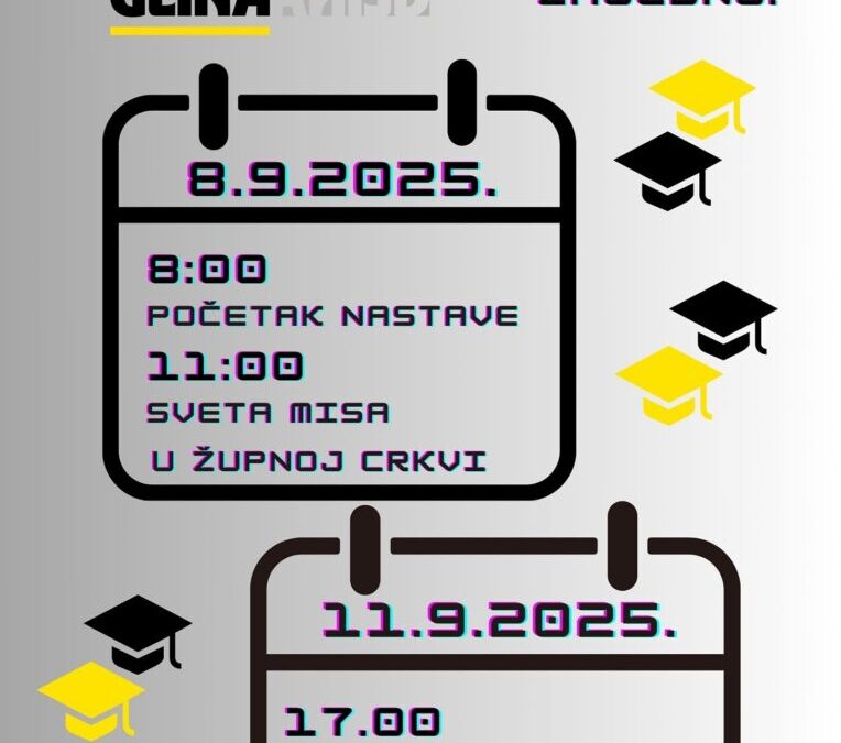 Početak nastave u školskoj godini 2025./2026.